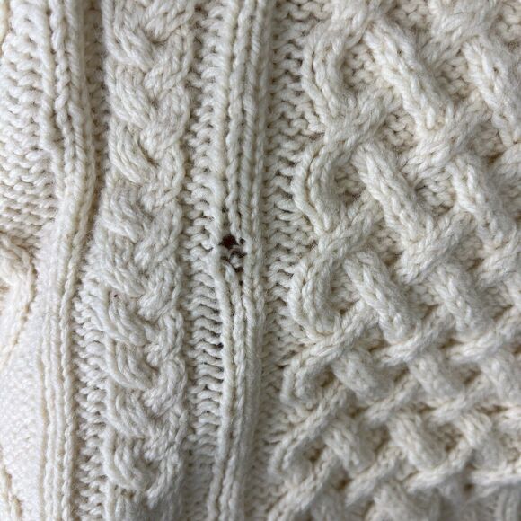 Vintage Standun Mens 2XL Sweater Wool Fisherman Hand Knit Grandma Ireland Heavy - Picture 7 of 7